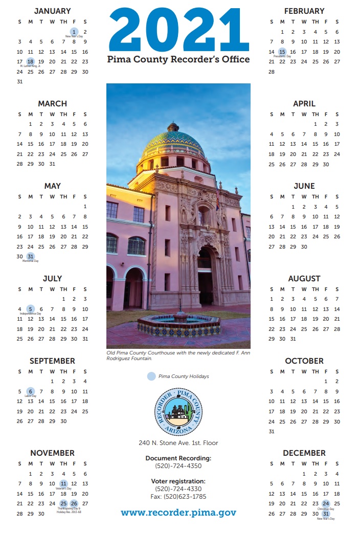 Pima County Court Calendar Campus Calendar 2022